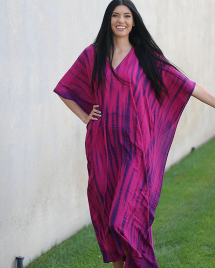 Tie Dyed Kaftan, Plus Size Kaftan Dress, African Kaftam, Indian Kaftan