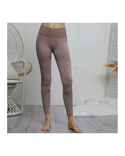 High Waist Athletic Seamless Yoga Leggings And Stretch Sports Bra