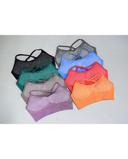 High Waist Athletic Seamless Yoga Leggings And Stretch Sports Bra